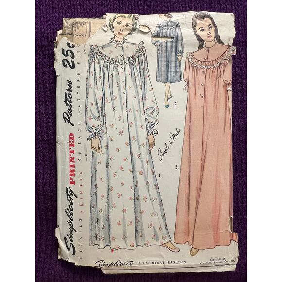 Simplicity sewing pattern 2646 Nightgown size 18 - Picture 1 of 6